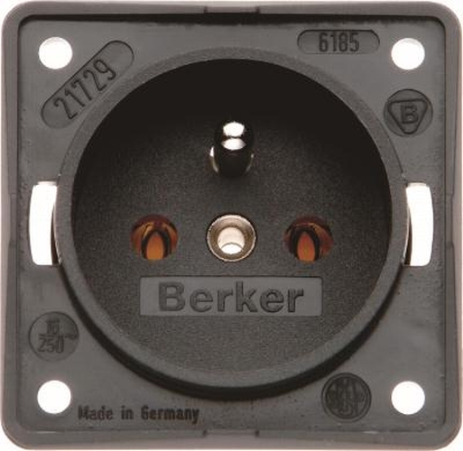 Berker 961852505 Steckdose mit Schutzkontaktstift, Schraubkl., Integro Modul-Einsätze, Anthr. M. Berker 961852505 Steckdose mit Schutzkontaktstift, Schraubkl., Integro Modul-Einsätze, Anthr. M.