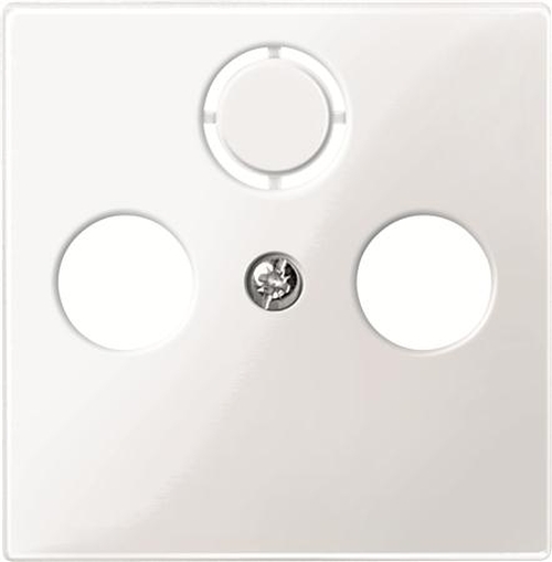 Merten 296719 ZentralplatteTV 3-Loch Polarweiß-Glänzend Merten 296719 ZentralplatteTV 3-Loch Polarweiß-Glänzend