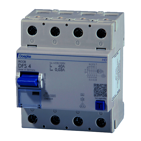 Doepke 9134901 Fi-Schutzschalter 40A 4-Polig 0,03-A Doepke 9134901 Fi-Schutzschalter 40A 4-Polig 0,03-A