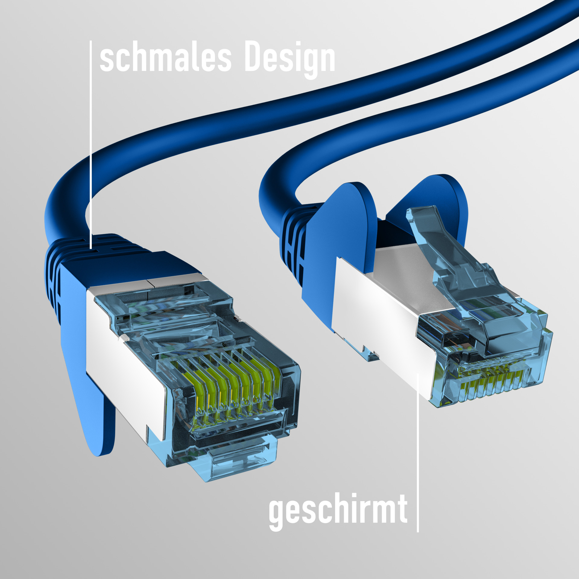 Patchkabel CAT.7  S-FTP/PIMF Blau 1m