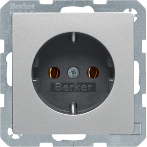 Berker 47436084 Steckdose SCHUKO Q.1/Q.3 Alu Samt, Lackiert Berker 47436084 Steckdose SCHUKO Q.1/Q.3 Alu Samt, Lackiert