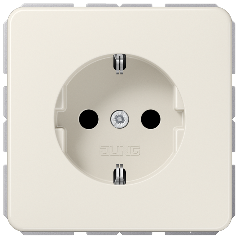 JUNG CD1520KI Steckdosen-Einsatz mit EBS Cremeweiß JUNG CD1520KI Steckdosen-Einsatz mit EBS Cremeweiß