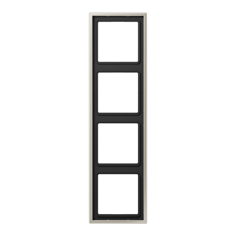 JUNG ES2984 Rahmen 4-Fach LS-Serie Edelstahl