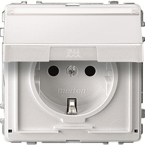 Merten MEG2312-7219 Schuko Steckdosen-Einsatz mit Klappdeckel und Kontrolllicht Polarweiß Merten MEG2312-7219 Schuko Steckdosen-Einsatz mit Klappdeckel und Kontrolllicht Polarweiß