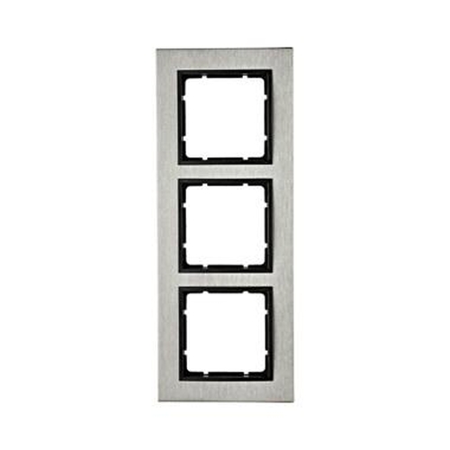 Berker 10233606 Rahmen 3Fach Waagerecht B.7 Edelstahl/Anthrazit Berker 10233606 Rahmen 3Fach Waagerecht B.7 Edelstahl/Anthrazit