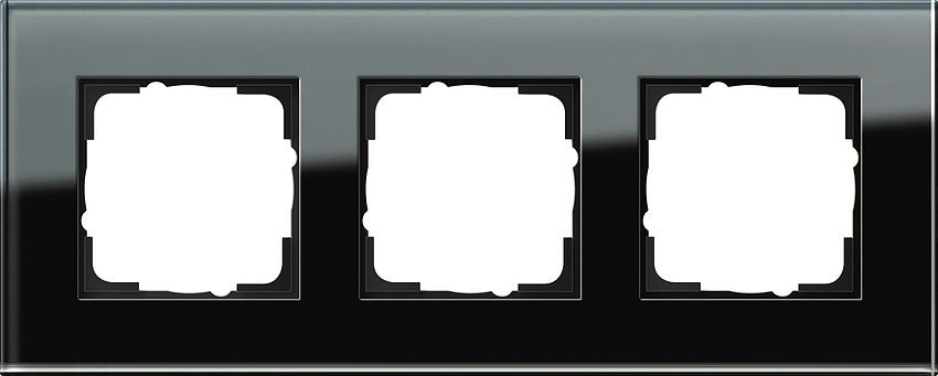 GIRA 021305 Rahmen 3-Fach Esprit Glas Schwarz GIRA 021305 Rahmen 3-Fach Esprit Glas Schwarz