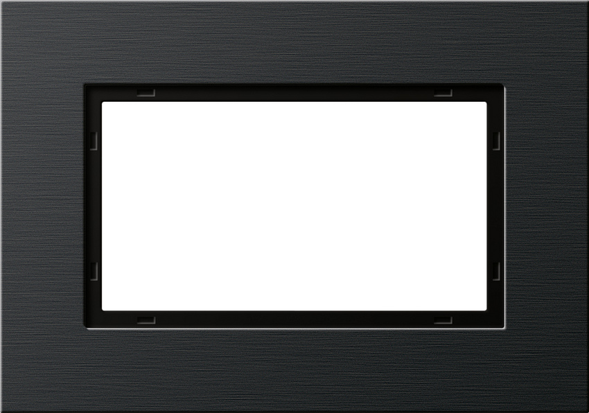 GIRA 1001126 Rahmen 1.5-Fach Esprit Aluminium-Schwarz GIRA 1001126 Rahmen 1.5-Fach Esprit Aluminium-Schwarz