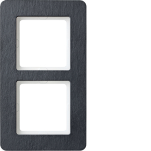 Berker 10126030 Rahmen 2Fach, Q.7, Schiefer Berker 10126030 Rahmen 2Fach, Q.7, Schiefer