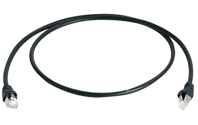 Telegärtner L00000A0077 Patchkabel Cat.6A Schwarz 0,5m