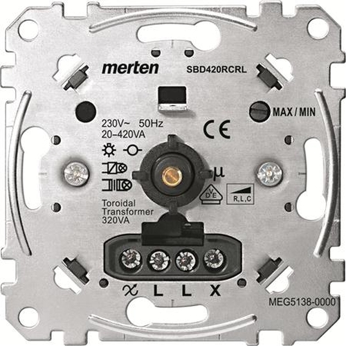 Merten MEG5138-0000 Universal-Drehdimmer-Einsatz  20-420W/VA