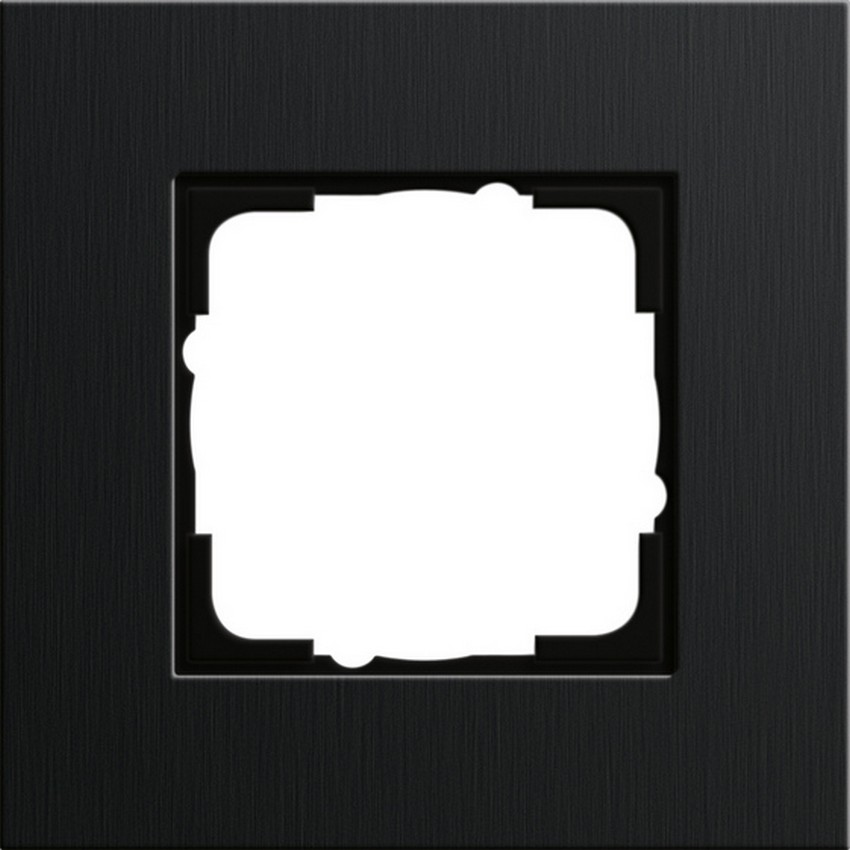 GIRA 0211126 Rahmen 1-Fach Esprit Aluminium-Schwarz GIRA 0211126 Rahmen 1-Fach Esprit Aluminium-Schwarz