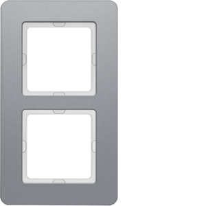 Berker 10126074 Rahmen 2Fach, Q.7, Alu Gestrahlt Berker 10126074 Rahmen 2Fach, Q.7, Alu Gestrahlt