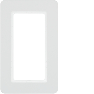 Berker 13096189 Rahmen 1Fach mit großem Ausschnitt, Berker Q.7, Polarweiß Samt Berker 13096189 Rahmen 1Fach mit großem Ausschnitt, Berker Q.7, Polarweiß Samt