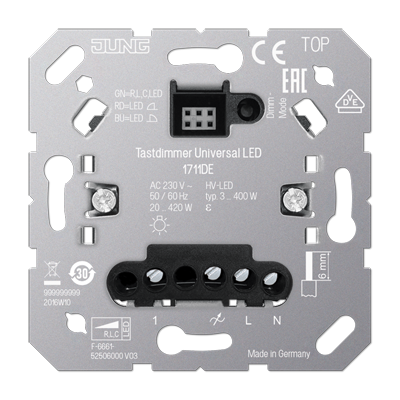 JUNG LED UNIVERSAL TASTDIMMER 1711DE