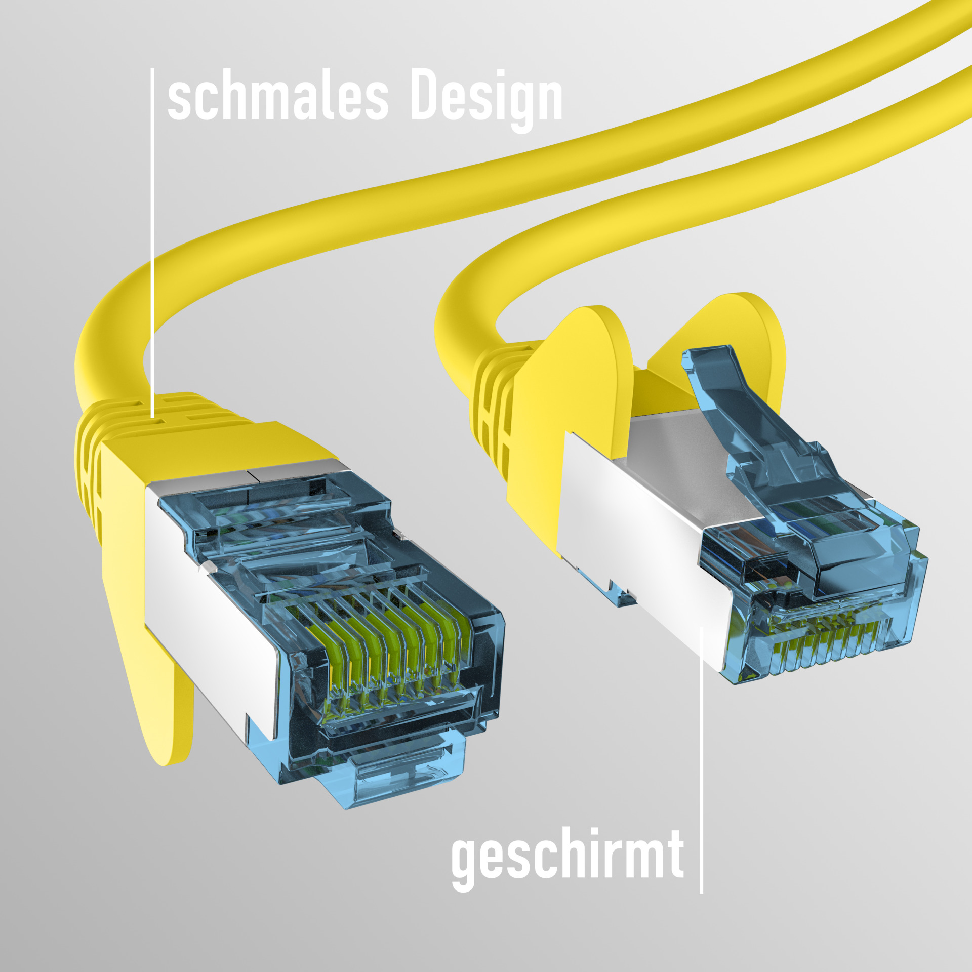 Patchkabel CAT.7  S-FTP/PIMF Gelb 1m