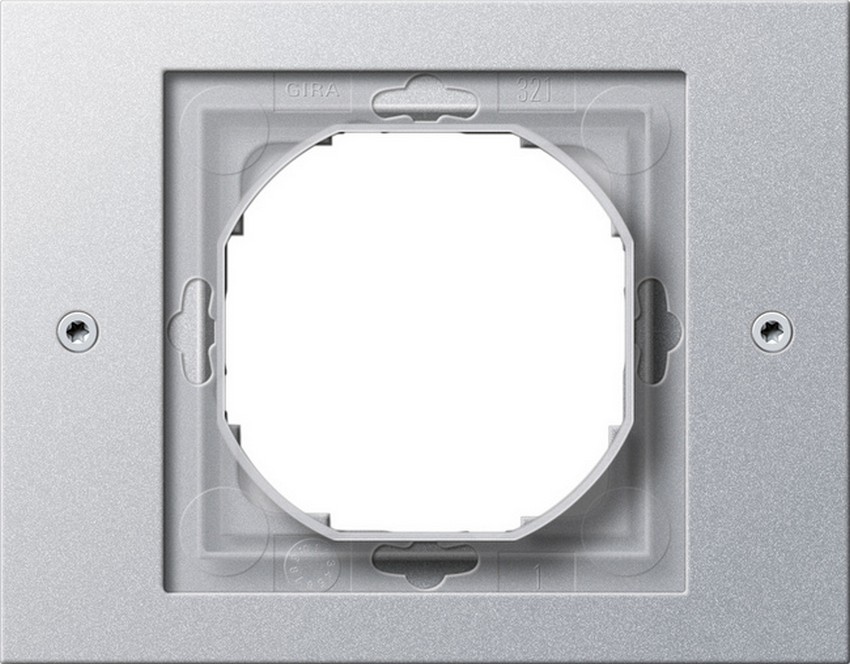 GIRA 021165 Rahmen 1-Fach TX_44 Farbe Aluminium GIRA 021165 Rahmen 1-Fach TX_44 Farbe Aluminium