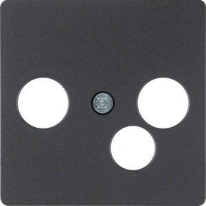 Berker 14391606 Zentralplatte für Breitband-Modemdose Zentralplattensystem Anthrazit Matt/Samt Berker 14391606 Zentralplatte für Breitband-Modemdose Zentralplattensystem Anthrazit Matt/Samt