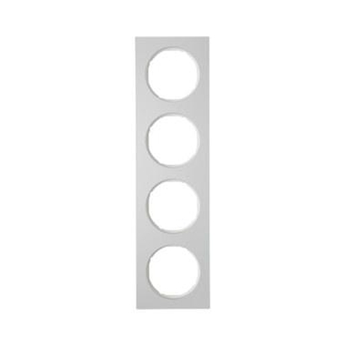 Berker 10142274 Rahmen 4Fach R.3 Alu/Polarweiß