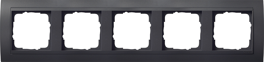 GIRA 021508 Rahmen 5-Fach Event Anthrazit/Anthrazit