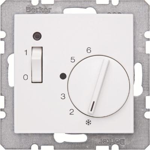 Berker 20311909 Temp.-Regler 24 V m. Öffner, Z.-Stk., Wippsch. u. LED S.1/B.3/B.7 Polarweiß,Matt Berker 20311909 Temp.-Regler 24 V m. Öffner, Z.-Stk., Wippsch. u. LED S.1/B.3/B.7 Polarweiß,Matt