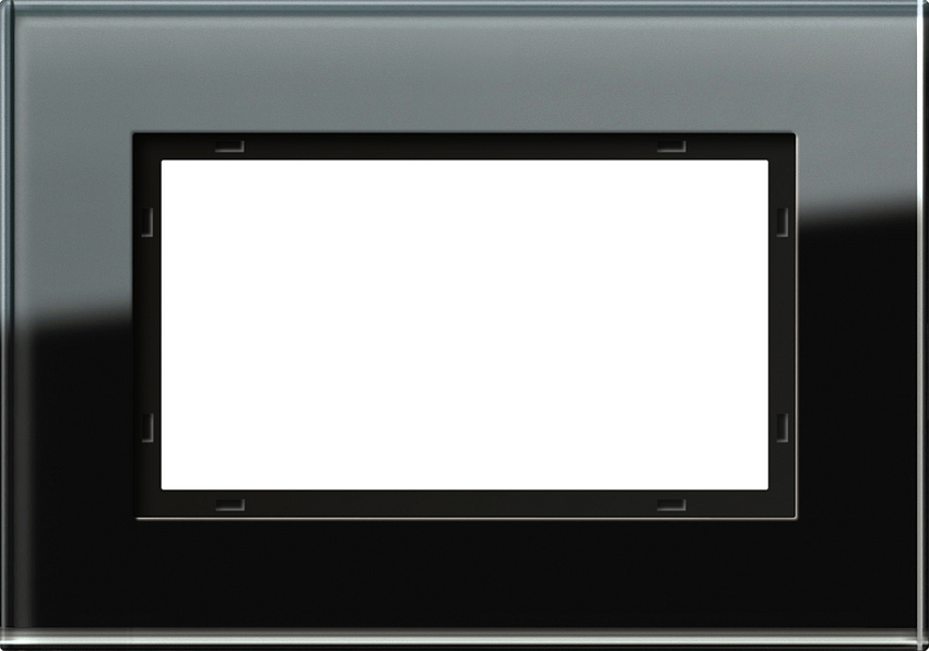 GIRA 100105 Rahmen 1.5-Fach Esprit Glas Schwarz GIRA 100105 Rahmen 1.5-Fach Esprit Glas Schwarz