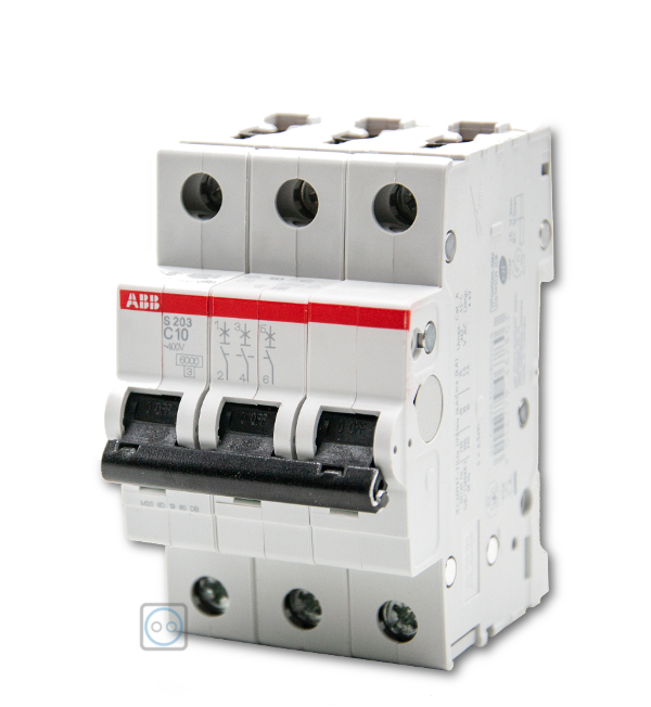 ABB S203-C10 Sicherungsautomat 3-Polig C10 ABB S203-C10 Sicherungsautomat 3-Polig C10