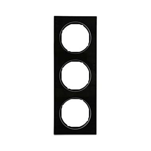 Berker 10132216 Rahmen 3Fach R.3 Glas, Schwarz Berker 10132216 Rahmen 3Fach R.3 Glas, Schwarz