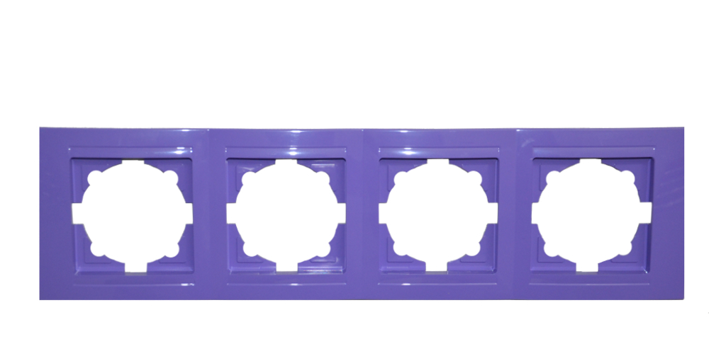 Moderna 4-Fach Abdeckrahmen Lila Moderna 4-Fach Abdeckrahmen Lila