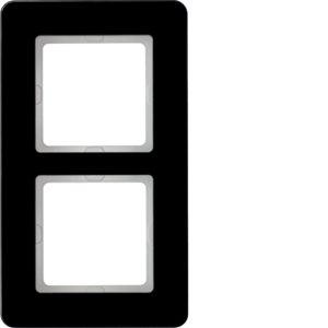 Berker 10126076 Rahmen 2Fach, Q.7, Glas Schwarz Berker 10126076 Rahmen 2Fach, Q.7, Glas Schwarz
