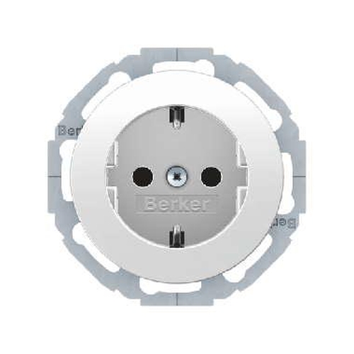 Berker 47552089 Steckdose SCHUKO m. erhöhtem Berührungsschutz Serie R.Classic Polarweiß,Glänzend Berker 47552089 Steckdose SCHUKO m. erhöhtem Berührungsschutz Serie R.Classic Polarweiß,Glänzend