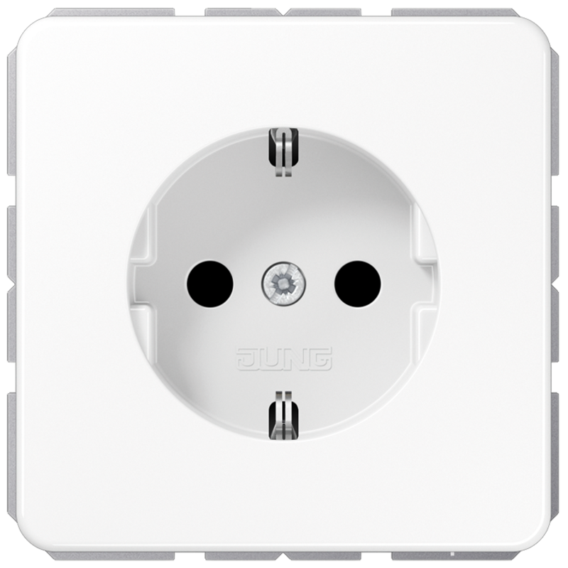 JUNG CD1520WW Steckdosen-Einsatz Alpinweiß JUNG CD1520WW Steckdosen-Einsatz Alpinweiß