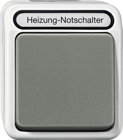 Merten MEG3449-8029 Heizungs-Notschalter 2-Polig Lichtgrau