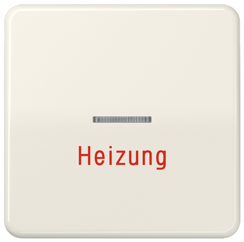 JUNG CD590H Kontroll-Wippe mit Aufschrift "Heizung" Cremeweiß