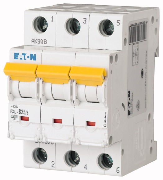 Eaton PXL-C25/3 Leitungsschutzschalter 3-Polig C25A Eaton PXL-C25/3 Leitungsschutzschalter 3-Polig C25A