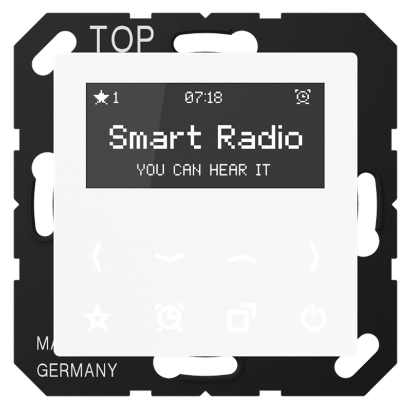 JUNG RADA508WW Smart Radio
 Alpinweiß JUNG RADA508WW Smart Radio
 Alpinweiß
