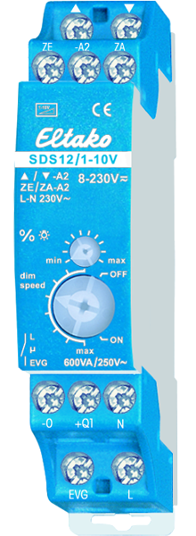 Eltako SDS12/1-10V Steuerdimmschalter 1-10V für EVGs