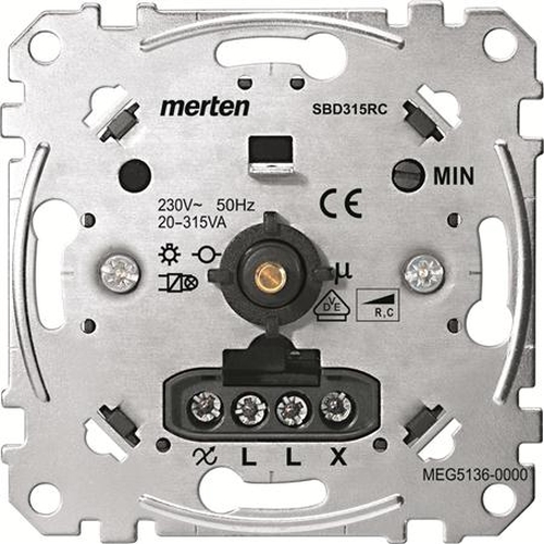 Merten MEG5136-0000 Drehdimmer-Einsatz für kapazitive Last  20-315W