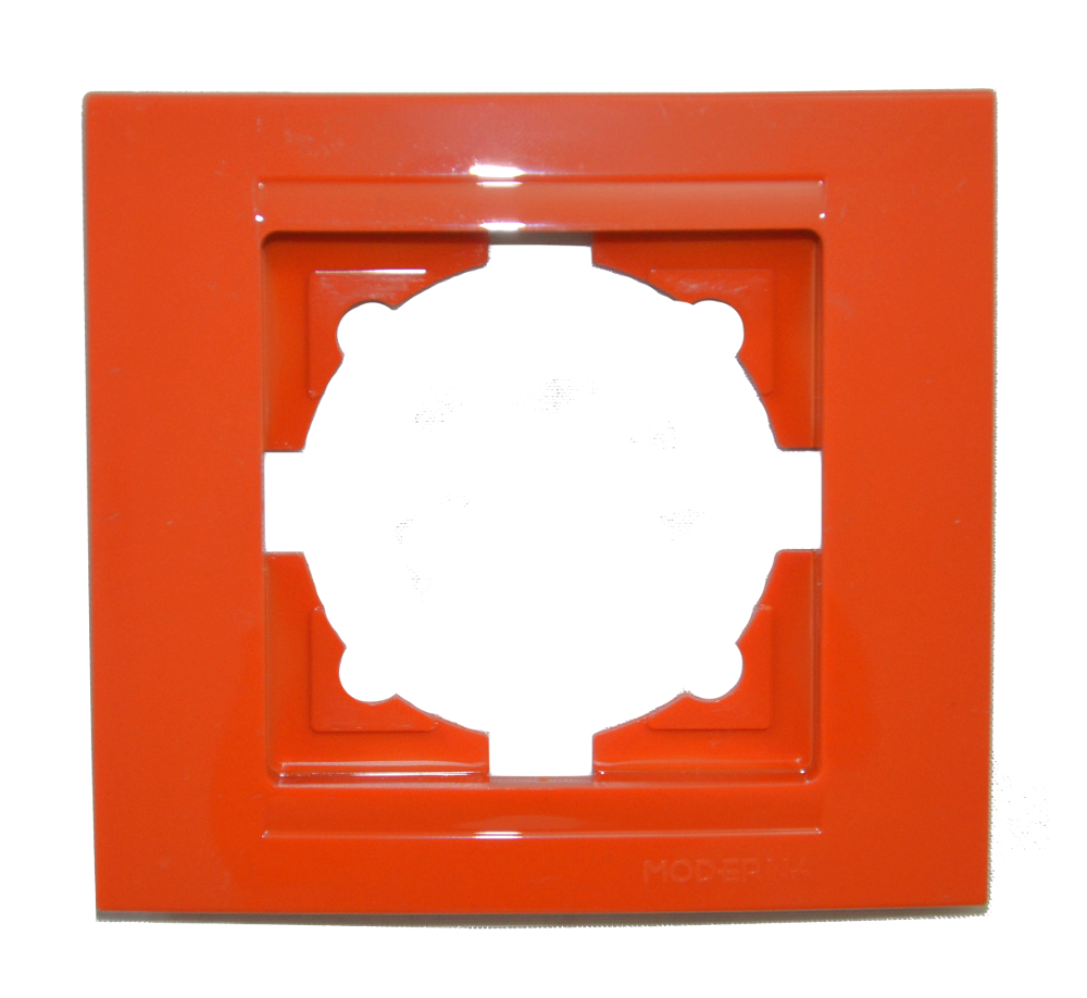 Moderna 1-Fach Abdeckrahmen Orange Moderna 1-Fach Abdeckrahmen Orange
