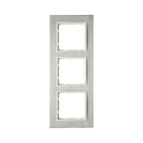 Berker 10233609 Rahmen 3Fach Waagerecht B.7 Edelstahl/Polarweiß Berker 10233609 Rahmen 3Fach Waagerecht B.7 Edelstahl/Polarweiß