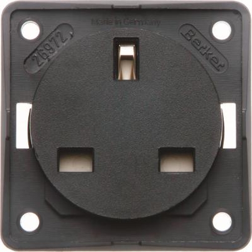 Berker 962622505 Steckd. m. Schutzk. British St., erh. Ber.schutz, S.-kl., Int. Eins., Anthr. M. Berker 962622505 Steckd. m. Schutzk. British St., erh. Ber.schutz, S.-kl., Int. Eins., Anthr. M.