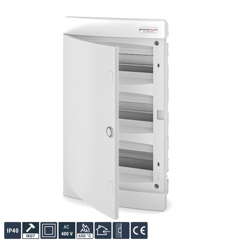 Tehnoplast U36CW Unterputzverteiler 3-Reihig 36PLE