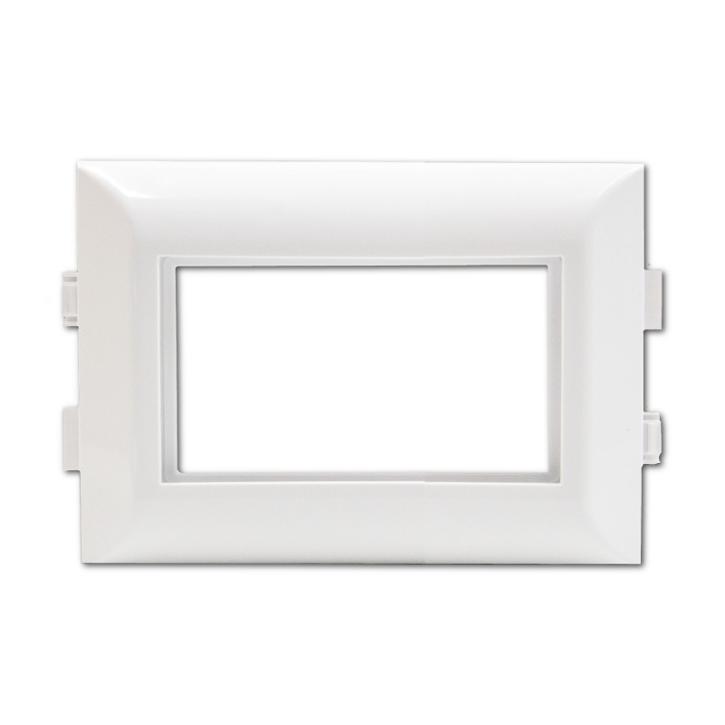 Rahmen 2-Fach für 45x45 mm Module Reinweiß Rahmen 2-Fach für 45x45 mm Module Reinweiß