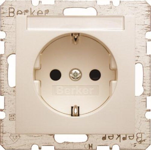 Berker 41498982 Steckdose SCHUKO mit Beschriftungsfeld u. erh.BS S.1 Weiß, Glänzend Berker 41498982 Steckdose SCHUKO mit Beschriftungsfeld u. erh.BS S.1 Weiß, Glänzend