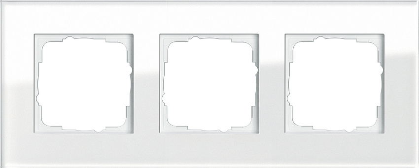 GIRA 021312 Rahmen 3-Fach Esprit Glas Weiß GIRA 021312 Rahmen 3-Fach Esprit Glas Weiß