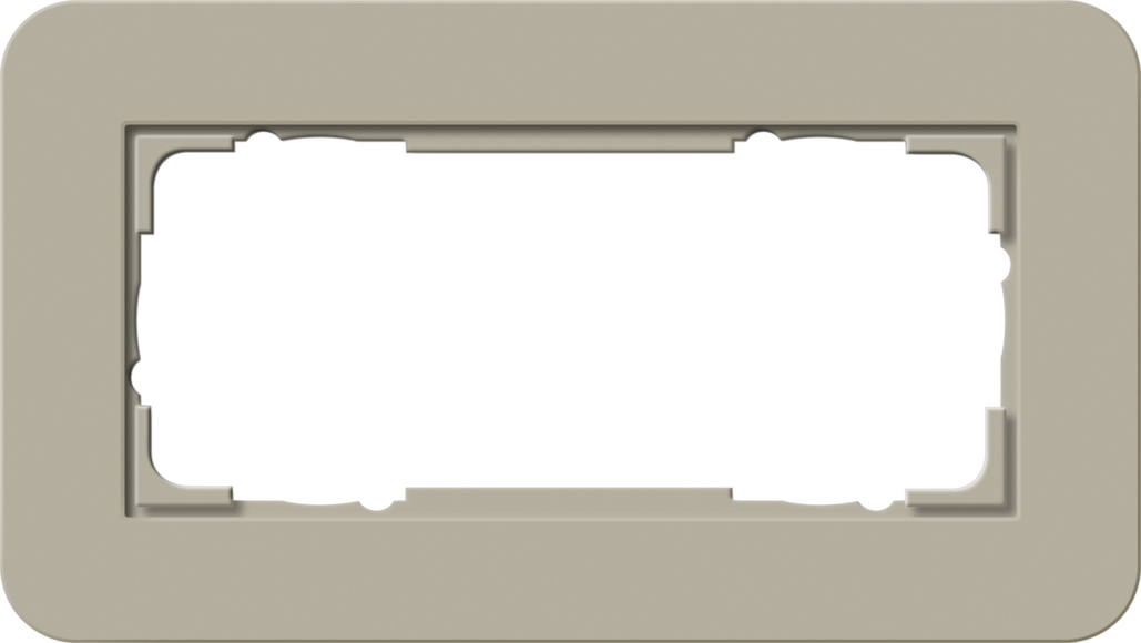 Gira 1002428 2-Fach Rahmen ohne Mittelsteg E3 Graubeige-Anthrazit Gira 1002428 2-Fach Rahmen ohne Mittelsteg E3 Graubeige-Anthrazit