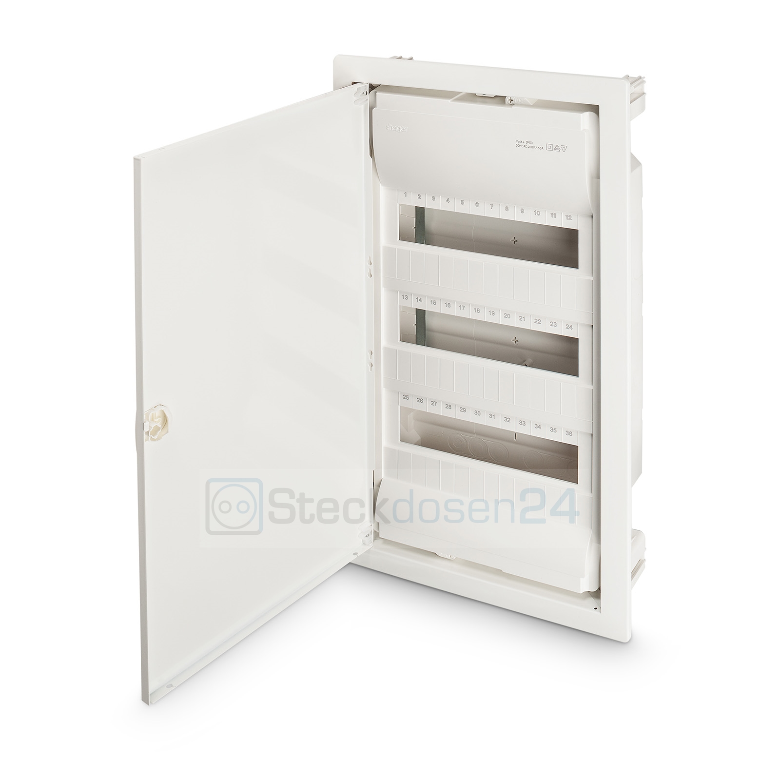 Hager VH36NC Volta Hohlwandverteiler 3-Reihig 36PLE Hager VH36NC Volta Hohlwandverteiler 3-Reihig 36PLE