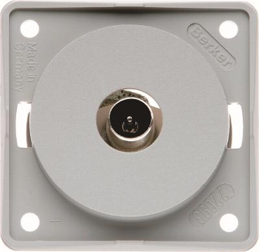 Berker 945112516 Antennen Verbinderdose TV Integro Einsätze Grau, Matt Berker 945112516 Antennen Verbinderdose TV Integro Einsätze Grau, Matt