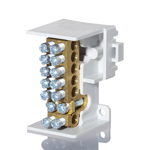 F-Tronic 7110214 Hauptleitungsabzweigklemme 1 -Polig, 2x25mm², 6x16mm²