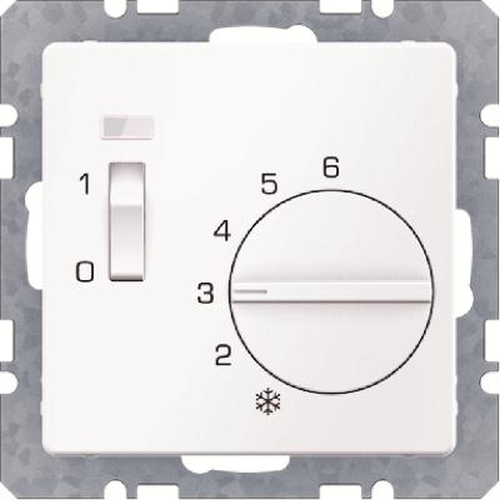 Berker 20306089 Temperaturregler mit Öffner, Z.-Stk., Wippschalter und LED Q.x Polarweiß, Samt Berker 20306089 Temperaturregler mit Öffner, Z.-Stk., Wippschalter und LED Q.x Polarweiß, Samt