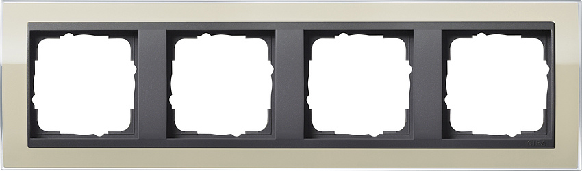 GIRA 0214778 Rahmen 4-Fach Event Farbe-Sand/Anthrazit GIRA 0214778 Rahmen 4-Fach Event Farbe-Sand/Anthrazit